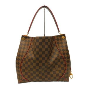 Louis Vuitton Canvas Shoulder Hobo Ebene Kaisa Red Damier One Bag Coated Brown